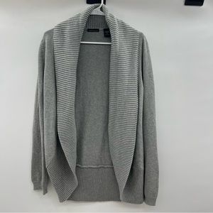 Moda grey open front cardigan ladies size M.